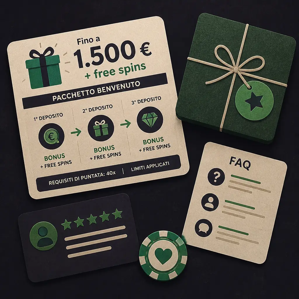 Bonus RockySpin Casino: pacchetto benvenuto visual guide for RockySpin Casino